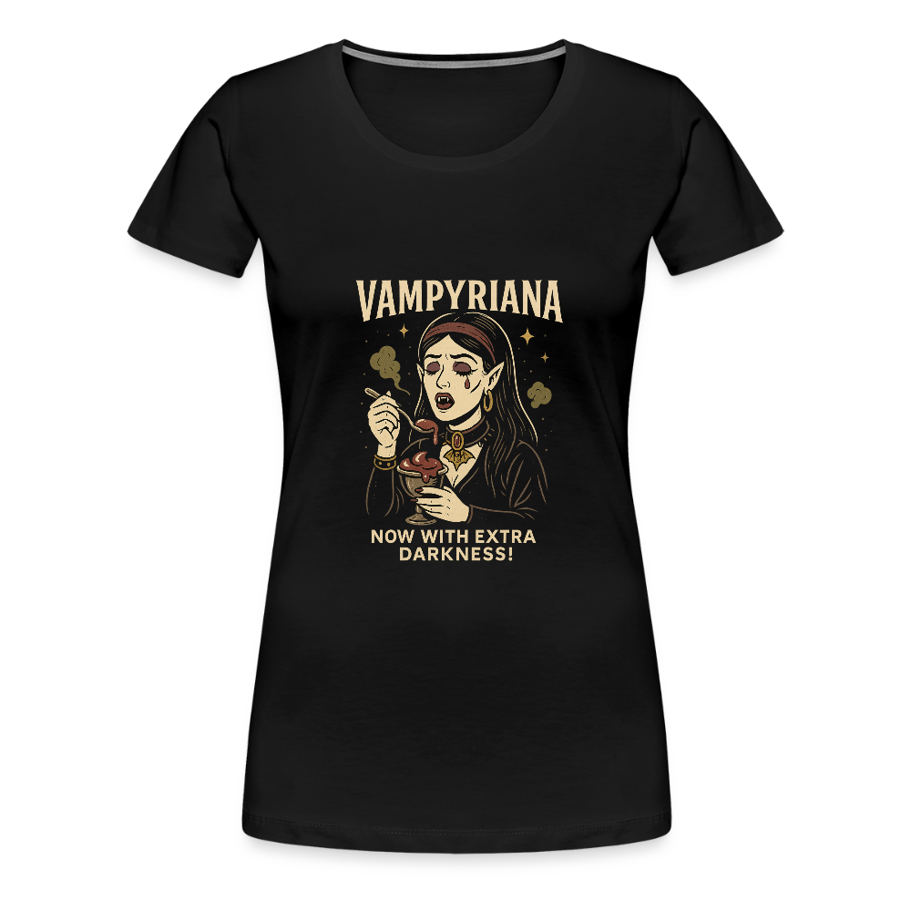Frauen Premium T-Shirt – Vamiyriana – Gothic Damenshirt mit Stil & dunkler Aura - Schwarz
