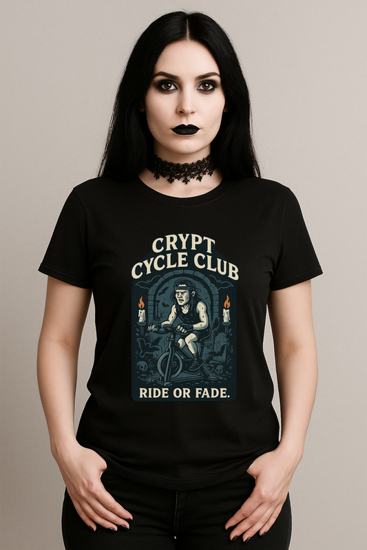 Frauen Premium T-Shirt – Crypt Cycle Club – Gothic Biker Shirt für dunkle Seelen