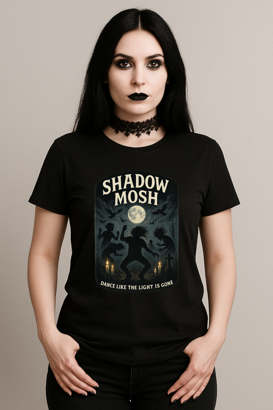 Frauen Premium T-Shirt – Shadow Mosh – Gothic Shirt mit dunklem Tanzspruch
